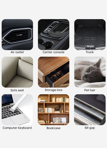 Автомобильный аккумуляторный пылесос СВ 677 мощность 150Вт 2000мАч моющий фильтр LED подсветка Black Remax (296925551)