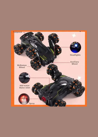 Машинка всюдихід 6-колісний на радіокеруванні з димом (2380) Shantou (348109005)