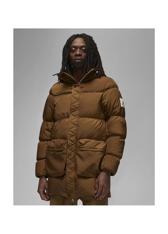 Коричневая мужская куртка m j ess stmt parka brown dq7346-385 Air Jordan