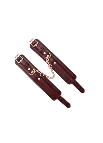 Шкіряні поножі Liebe Seele Wine Red Ankle Cuffs, знімний ланцюжок-кріплення No Brand (303891117)