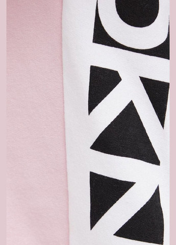 Розовый трикотажный свитшот DKNY надпись (304614140)