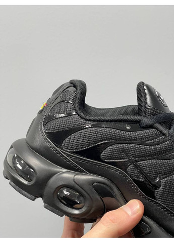 Кроссовки Nike Air Max Plus Triple Black 604133-050 No Brand чёрные демисезоны (366337509)