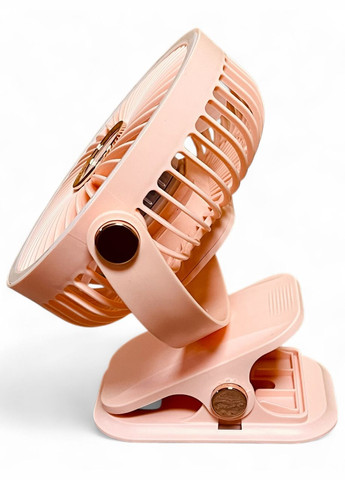 Вентилятор F2-150 аккумуляторный с LED подсветкой и прищепкой - Pink Primo (333720031)