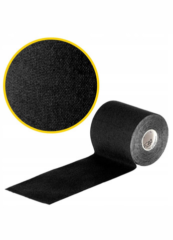 Стрічка кінезіологічна (кінезіо тейп) 7.5 см x 5 м Black (P-5907739318886) 4FIZJO (301733351)