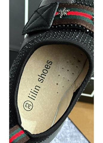 Мокасини дитячі чорні Lilin Shoes (305847633)
