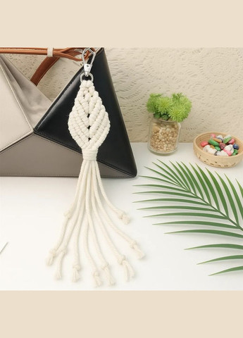 Набір макраме ручного в'язання і для рукоділля брелока «Ромб» для ключів, сумки та аксесуарів No Brand (338854855)