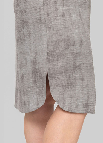 Молочное повседневный платье полуприлегающего силуэта отрезное по линии талии выполнено из ткани лен бохо all posa (ap102363p) A'll Posa