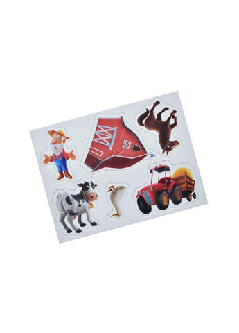 Настольная магнитная игра QB600-003 "Ферма" 32 магнита и магнитная доска qbee (368709333)