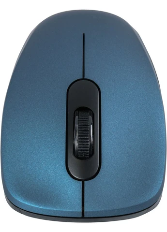 Мышь MC-WM10S, беспроводная, 3кн., 1600dpi, Silent, синяя Modecom (390193990)