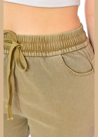 Штани жіночі однотонні бежевого кольору Let's Shop (322765423)