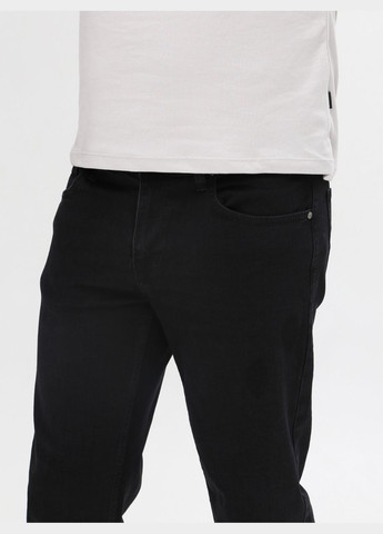 Черные демисезонные прямые джинсы мужские черные 36 длина Пряма FRANCO BENUSSI