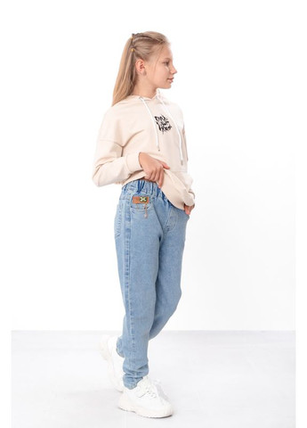 Голубые демисезонные джинсы для девочки (подростковые) демисезон (p-17809) Носи своє