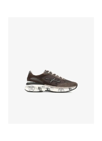 Серые кроссовки мужские moerun grey/brown var-6446 Premiata