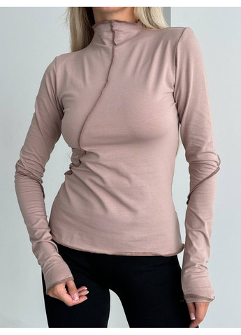 Жіночий лонгслів з декоративними швами MonCher (351554877)