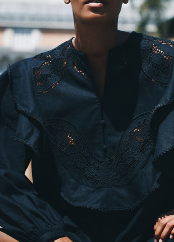 Черное праздничный платье H&M однотонное