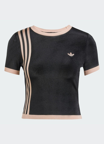 Футболка Knitted 3-Stripes Short adidas - (315363472)