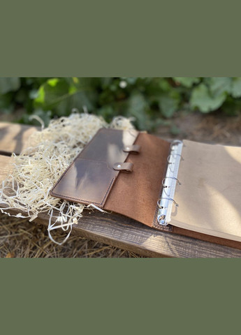 Блокнот із змінним блоком з натуральної шкіри А5 No Brand (346871773)