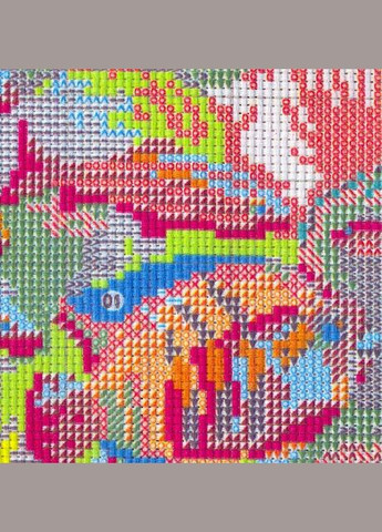 Набір для вишивання за нанесеною на канву схемою "Tropical fish 6". AIDA 14CT printed, 36*44 см Joy Sunday (313614598)