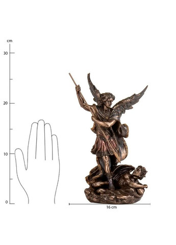 Декоративные статуэтки из полистоуна "Архангел Михаил" (26 см) | Декор для дома Handmade 75369A4 (370206485)