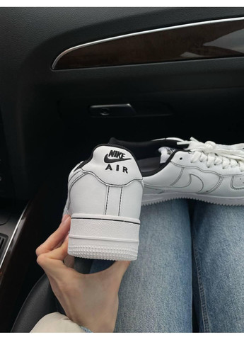 Білі Осінні кросівки чоловічі nike air force 1 white line v3 найк аір форс 1 преміум No Brand