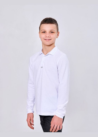 Футболка-поло (довгий рукав) Білий Smil (297365087)