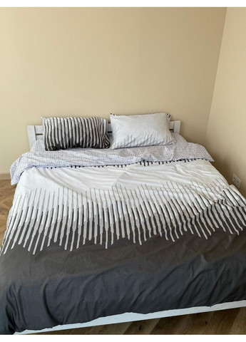 Постільна білизна з резинкою Гекс, сатин Двухспальний розмір, наволочки 70/70 No Brand (364219829)