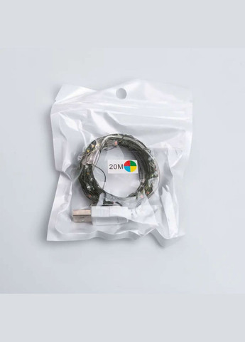 Гірлянда Роса нитка 200 LED довжина 20 м від USB зелена, мультиколор GarlandoPro (328603541)
