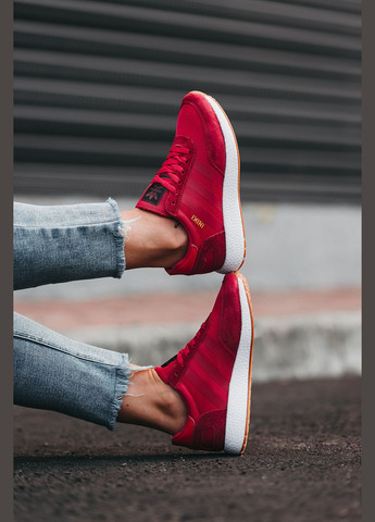 Червоні осінні кросівки жіночі red, вьетнам adidas INIKI