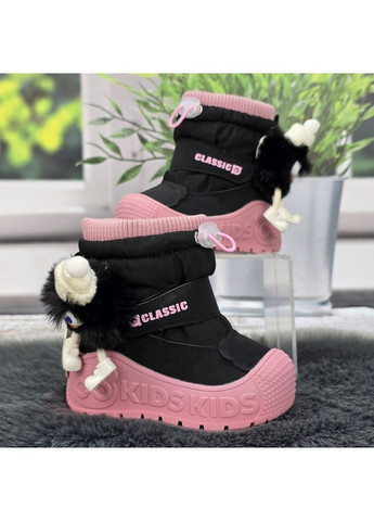 Зимние сапоги дутики детские для девочки зимние на овчине. Fashion