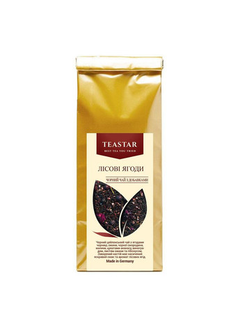 Чай Лісові ягоди чорний розсипний 50г 63500 Tea Star (284722947)