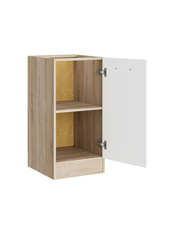 Кухонний модуль нижній Еко 400 дуб сонома/німфея альба (білий) (без стільниці) 40х46х82 см (DTM-071044) Еверест (346531915)