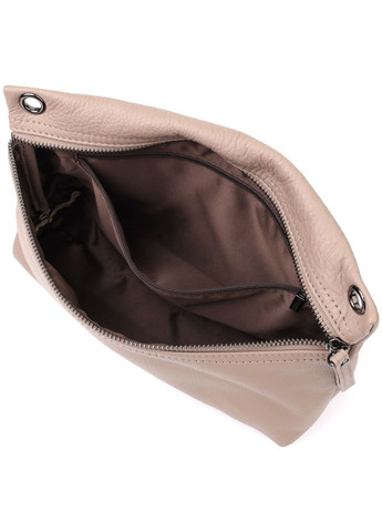 Сумка крос-боді через плече жіноча з натуральної шкіри Сірий 38272 Vintage (355245258)