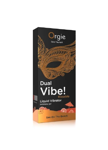 Жидкий вибратор со вкусом коктейля Секс на пляже DUAL VIBE! 15 мл Orgie (382844041)