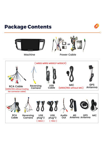 Штатна магнітола Mekede MS Accord 9 (2012-2018) QleD Honda (352265981)