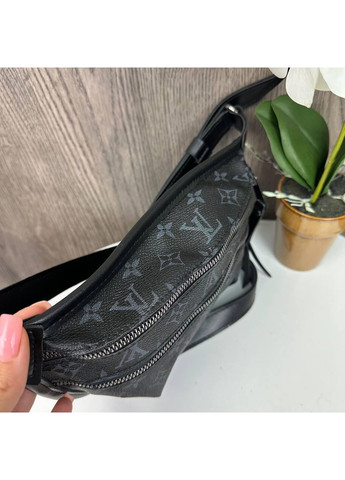 Женская бананка сумочка на грудь из экокожи коричневая ProDobro (363136282)