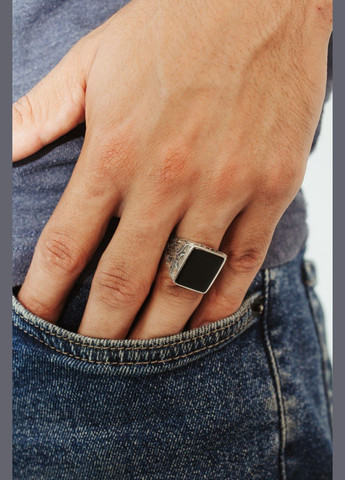 Печатка срібна з оніксом 778к, розмір No Brand (358501344)