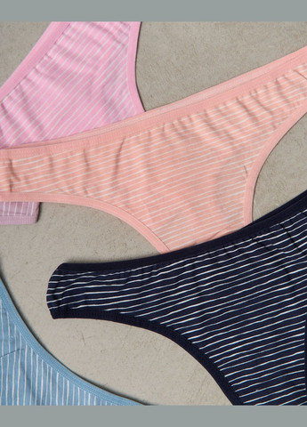 Жіночі стрінги кольоровий мікс 5 шт. Nicoletta (322126710)