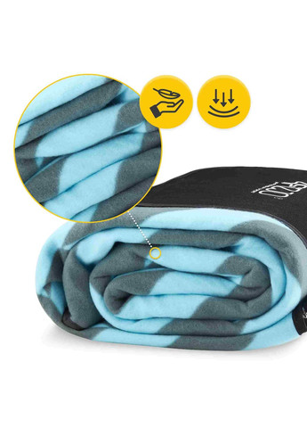 Пляжный коврик для пикника 200x200 см P-5907739317193 Blue/Grey 4FIZJO (349818179)