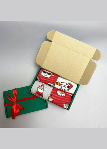 Комбинированные бокс женских новогодних носков 36-41 на 4 пары Vakko (308201800)