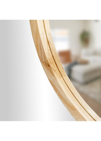 Дзеркало ростове арка в дерев’яній рамі Ясен натуральний, 1700, 700 Luxury Wood (369547077)