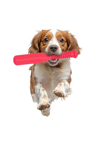 Ігрова бита для апортировки, довжина 35 см, діаметр рожевий PitchDog (332211750)