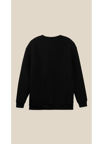 Черный свитшот однотонный мужской mbc02306 черный shop (2888000021021) LAWA однотонный (362914007)
