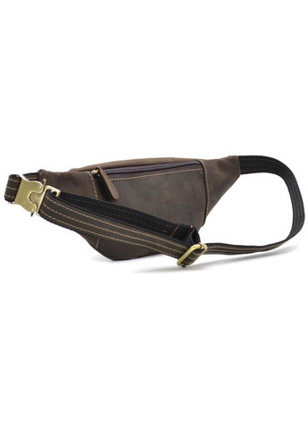 Сумка на пояс через плечо мужская для телефона и для документов кожаная средняя Темно-коричневый 35940 LIMARY (337671206)