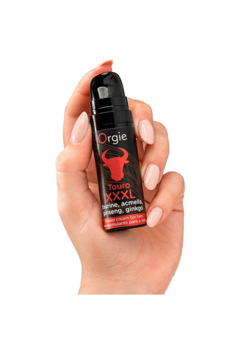 Крем для усиления эрекции Touro XXXL Power Cream, 15 мл, с эффектом вибрации Orgie (329447389)