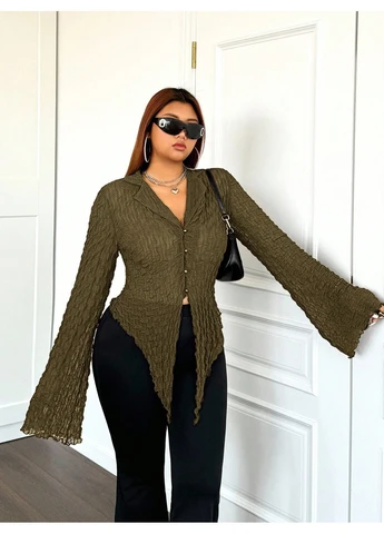 Зелёная блуза SHEIN