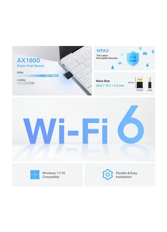 Сетевая карта Wi-Fi Archer TX20U Nano (ARCHER-TX20U-NANO) TP-Link (386496568)
