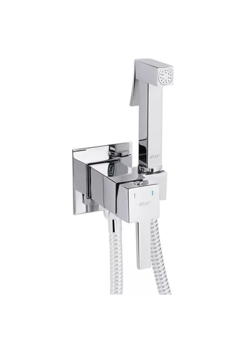 Набор для гігієнічного душу Inspai-Varius прямокутний QTINSVARCRMV00440201 Chrome Qtap (397564645)