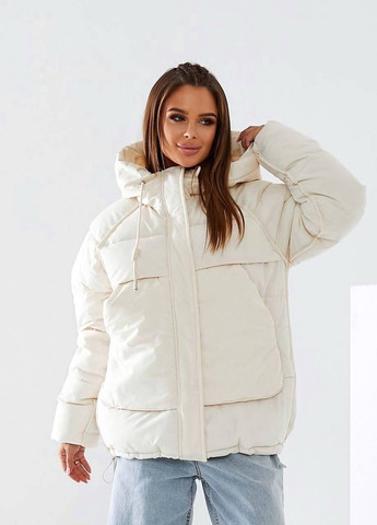 Молочная зимняя зимняя куртка Garna