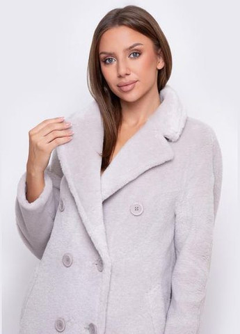 Дубленка 88-1531-118DK Серый кварц 3YJS0483 SAM MK Samange (313105417)