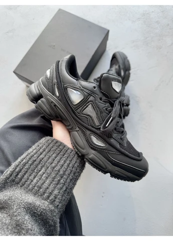 Чорні літні кросівки adidas x raf simons ozweego iii black адідас раф сімонс No Brand